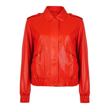  Speranza Kırmızı Kadın Deri Mont