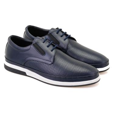  Celia Lacivert Erkek Deri Günlük Ayakkabı