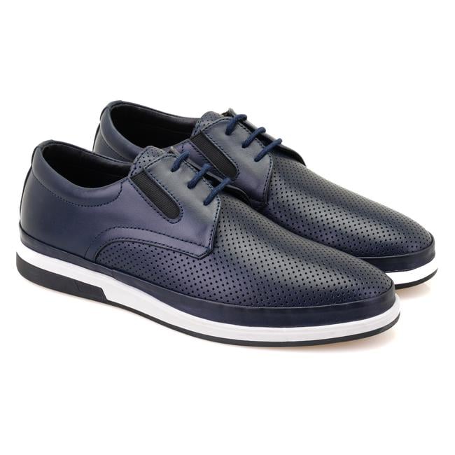  Celia Lacivert Erkek Deri Günlük Ayakkabı