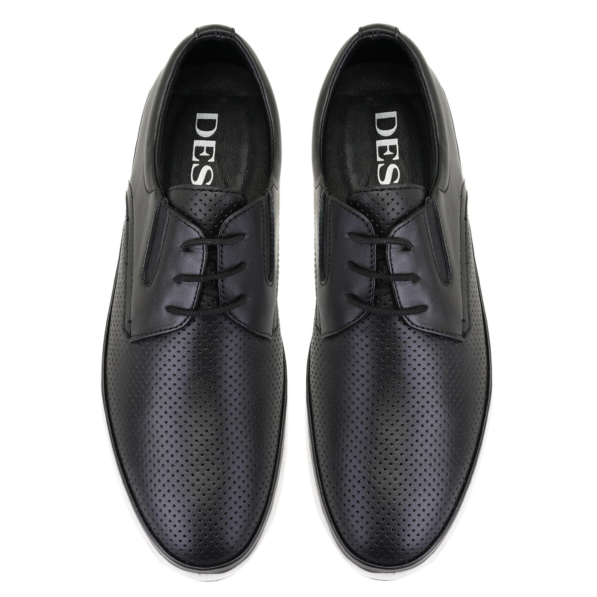 Celia Siyah Erkek Deri Günlük Ayakkabı