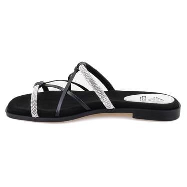  Kadın Siyah Parlak Taşlı Terlik