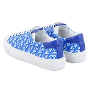  Kadın Mavi Monogram Spor Ayakkabı