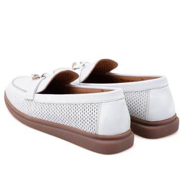  Kadın Beyaz Deri Günlük Ayakkabı
