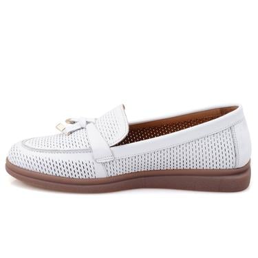  Kadın Beyaz Deri Günlük Ayakkabı