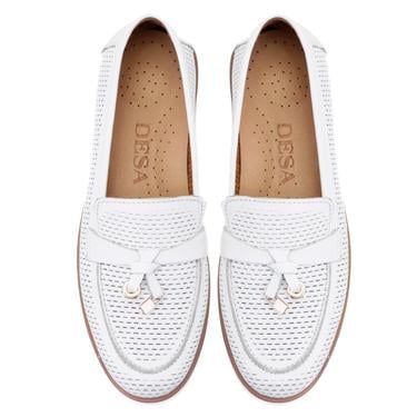  Kadın Beyaz Deri Günlük Ayakkabı