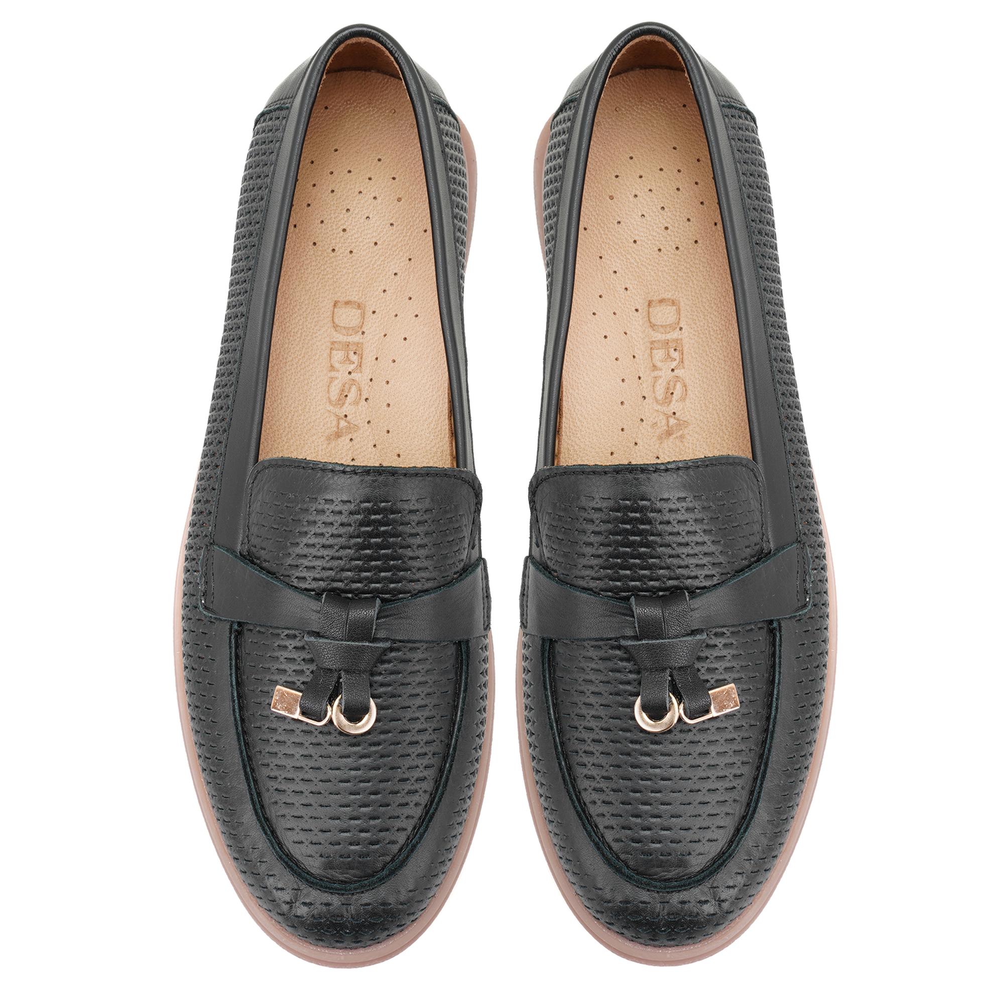 Kadın Siyah Deri Günlük Ayakkabı