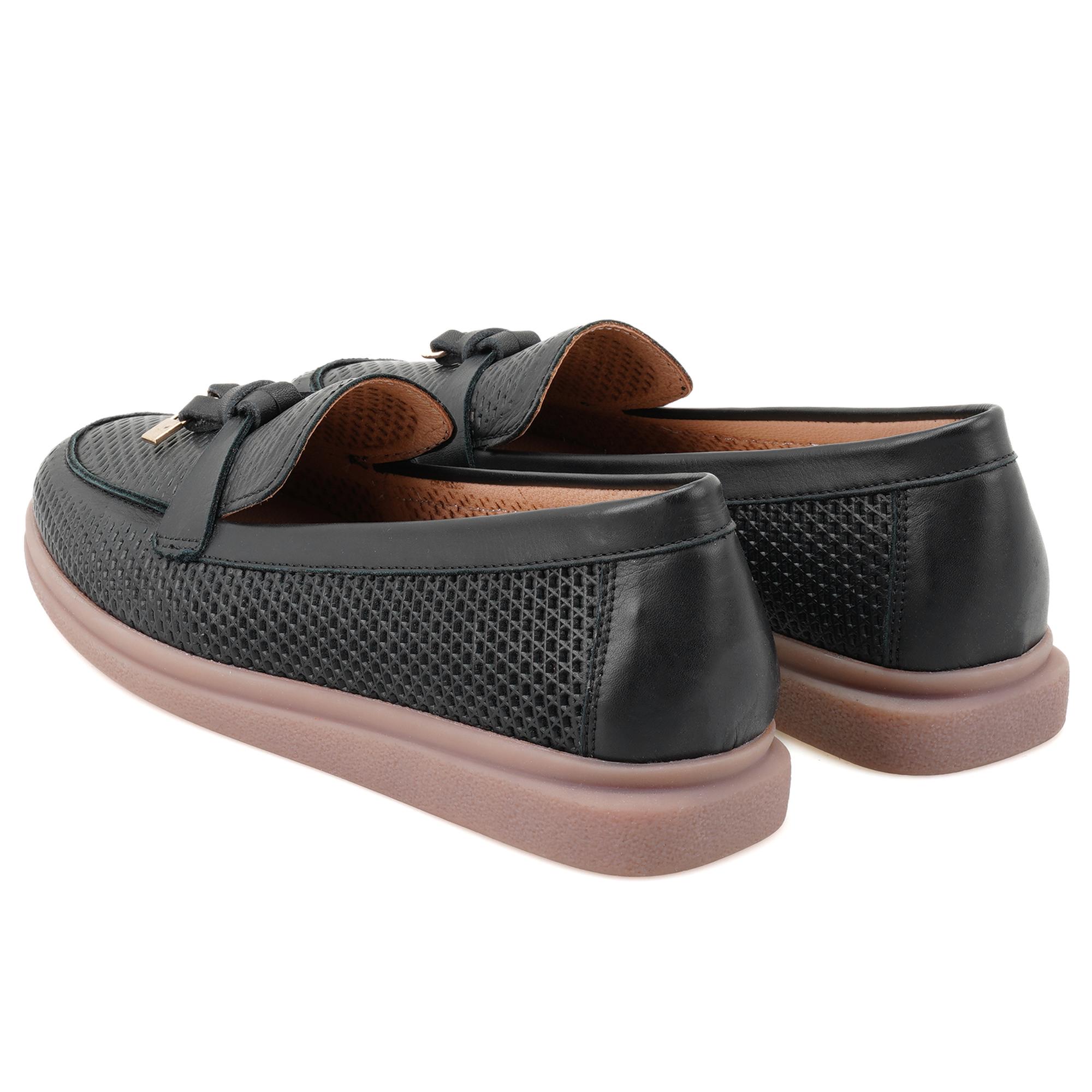 Kadın Siyah Deri Günlük Ayakkabı