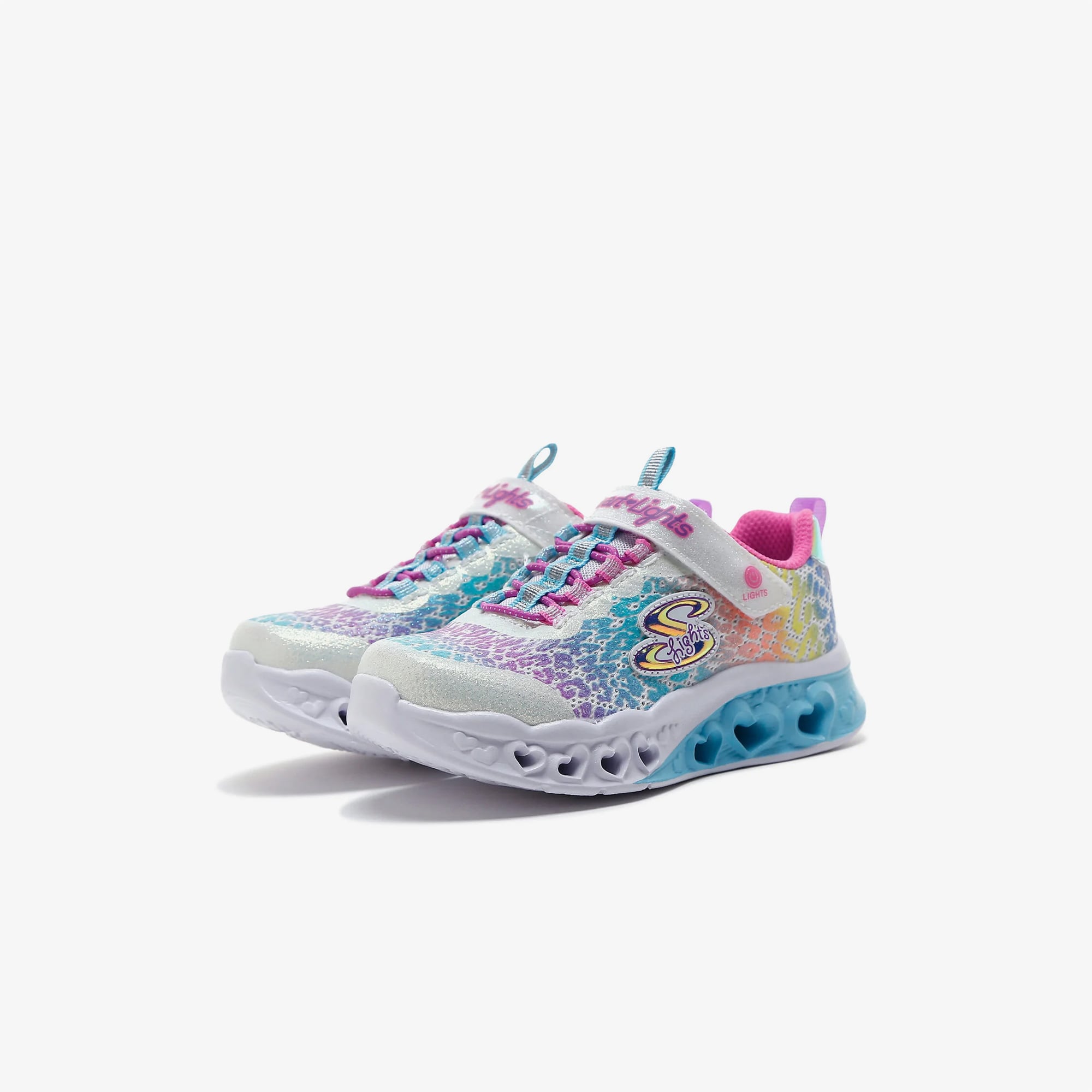 Skechers Skechers Flutter Heart Lights-Loves Wi Çocuk Beyaz Spor Ayakkabı Sneaker | FashFed Beyaz - 4. görsel
