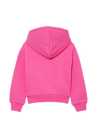  Mavi Mavi Logo Baskılı Kapüşonlu Pembe Sweatshirt 7610035-70982