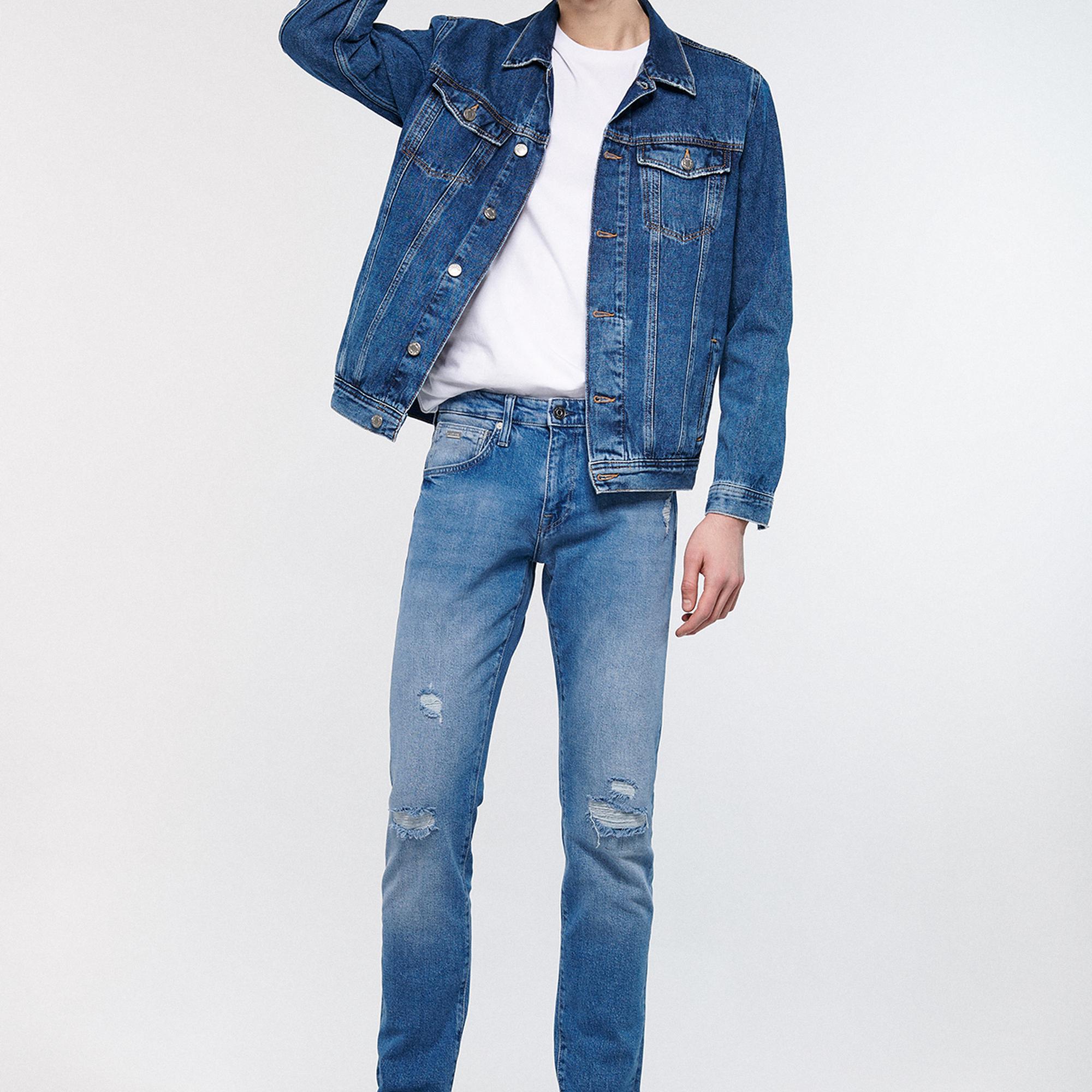 Mavi Jake Mavi Yırtıklı Street Jean Pantolon 0042283796