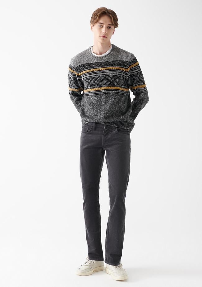  Mavi Marcus Koyu Gri Kadife Pantolon 0035182643