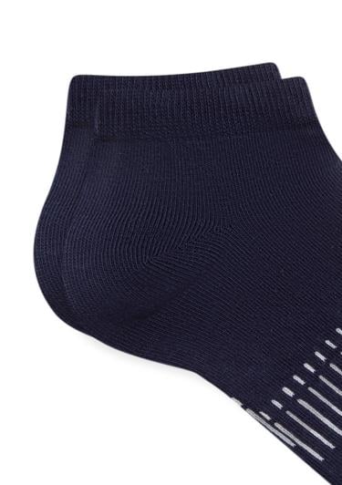  Mavi Çizgili Lacivert Patik Çorap 092577-33649