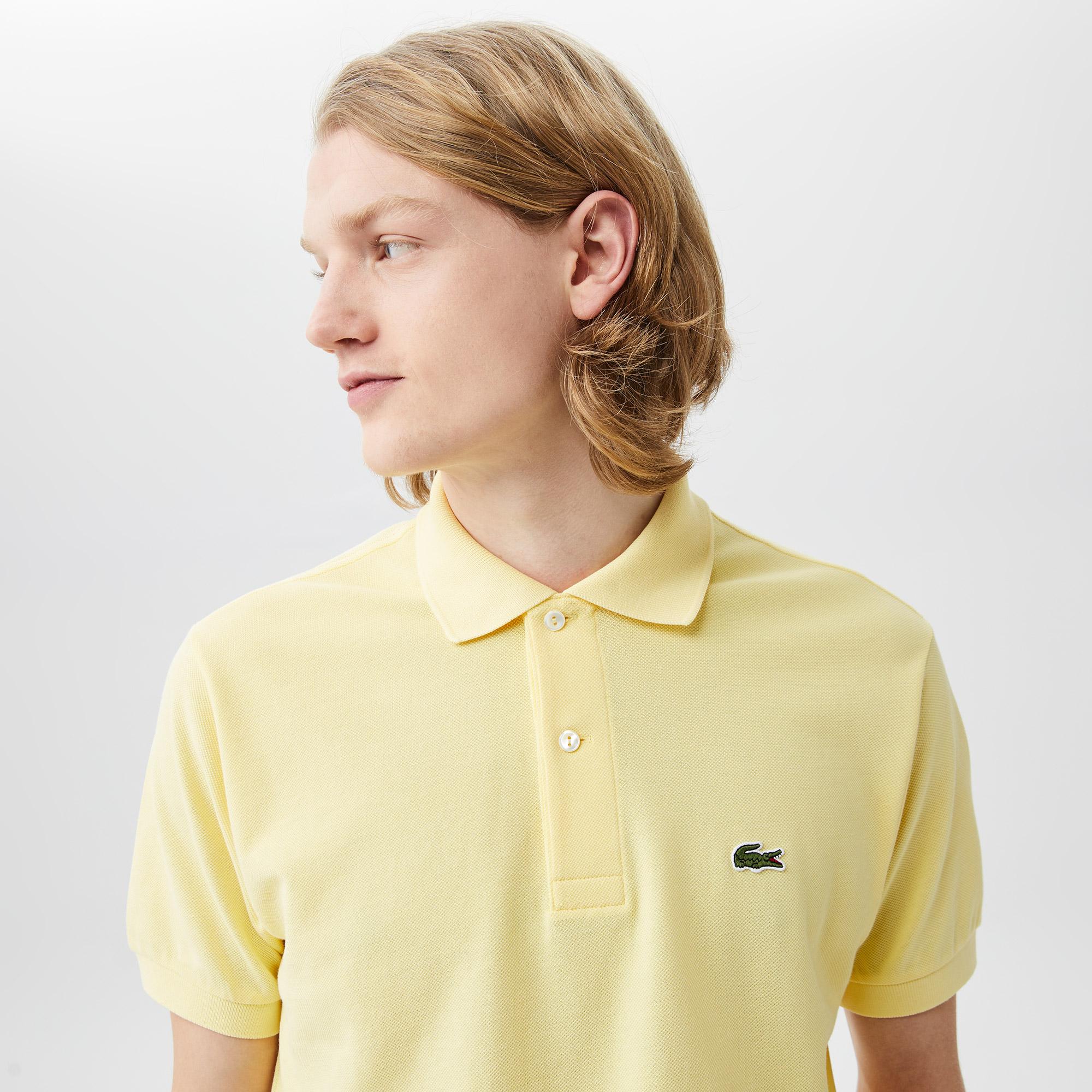 L.12.12 Erkek Classic Fit Sarı Polo