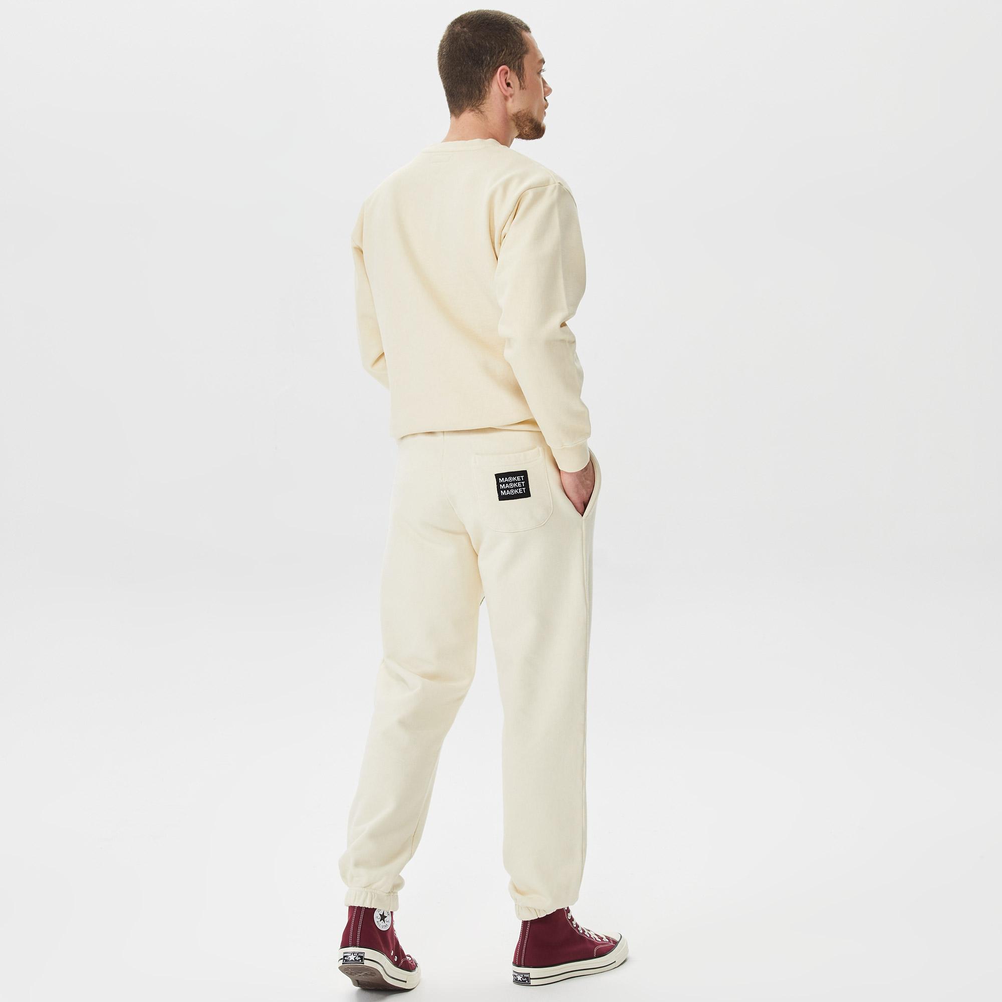 Market Vintage Wash Erkek Bej Eşofman Altı