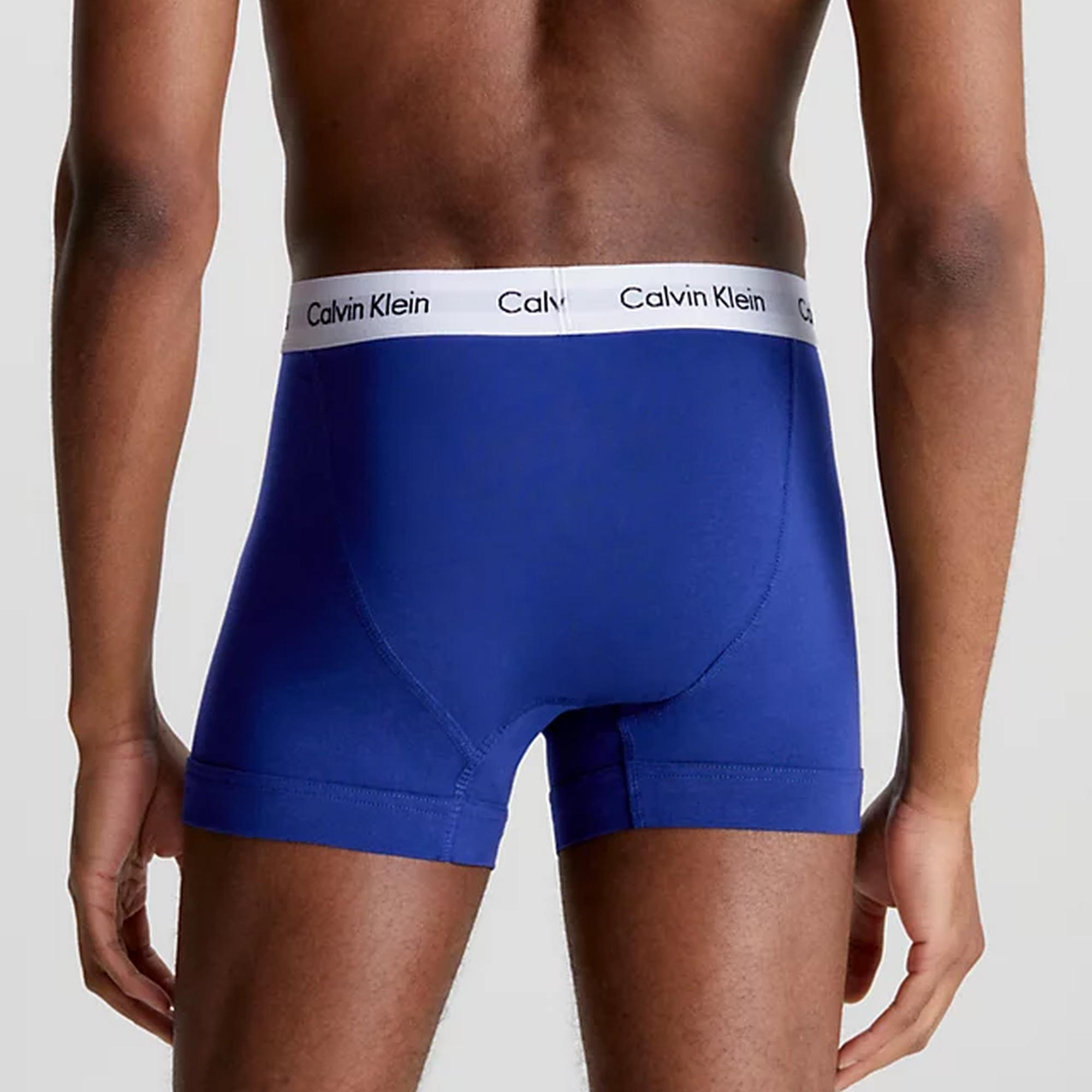 Calvin Klein 3'lü Pack Erkek Lacivert/Beyaz/Kırmızı Boxer
