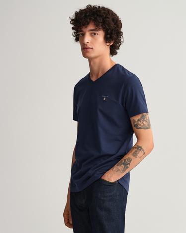  GANT Erkek Lacivert Slim Fit T-Shirt