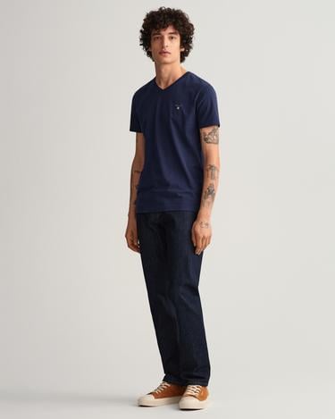  GANT Erkek Lacivert Slim Fit T-Shirt