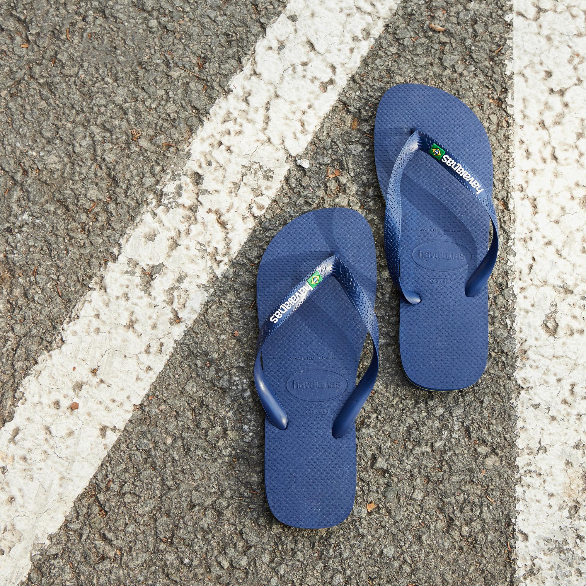 Havaianas Brasil Logo Erkek Lacivert Terlik