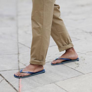  Havaianas Brasil Logo Erkek Lacivert Terlik