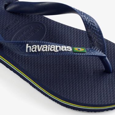  Havaianas Brasil Logo Erkek Lacivert Terlik