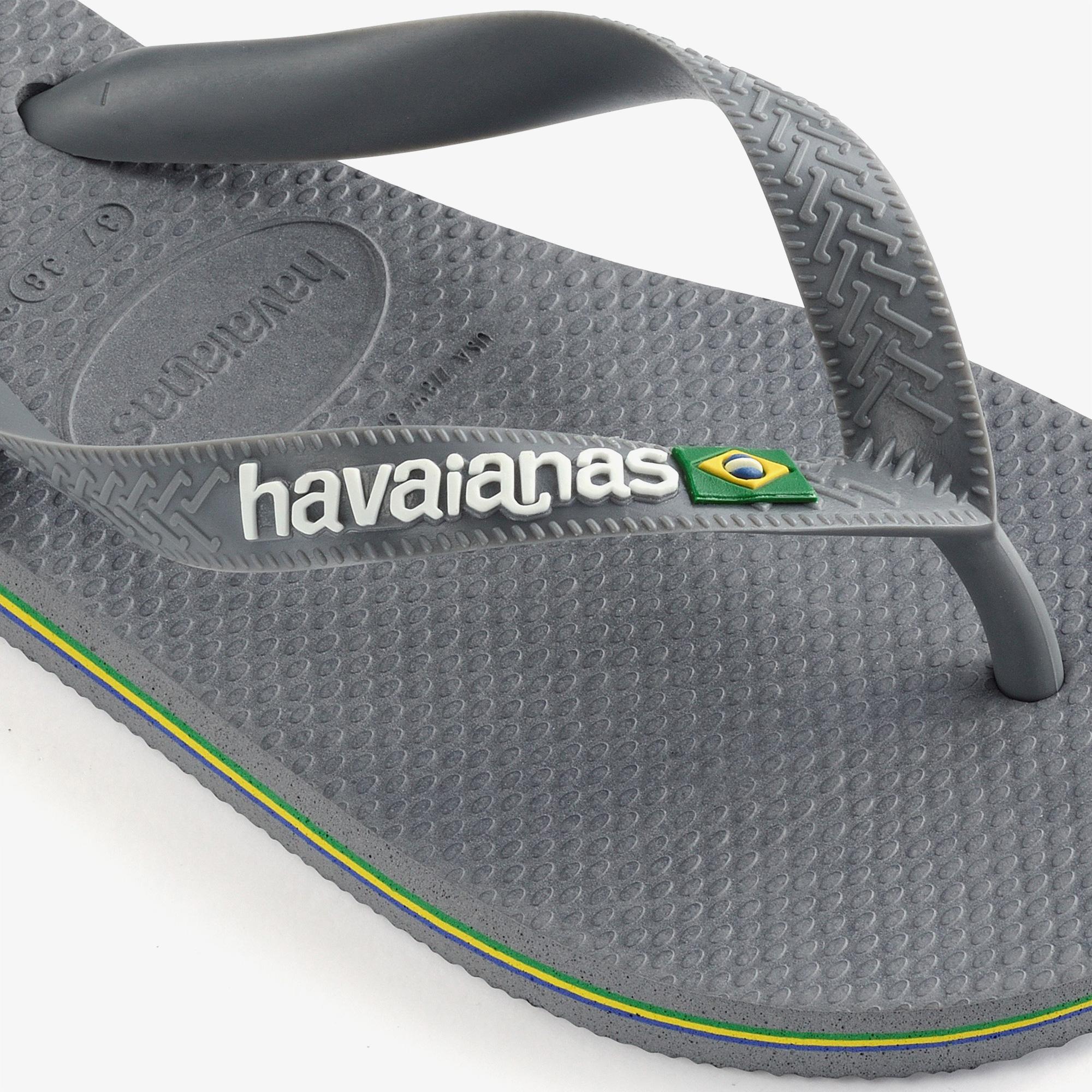 Havaianas Brasil Logo Unisex Gri Terlik