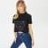 Guess Adele Crop Organic Kadın Krem T-Shirt