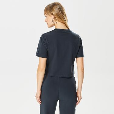  Guess Adele Crop Kadın Siyah T-Shirt