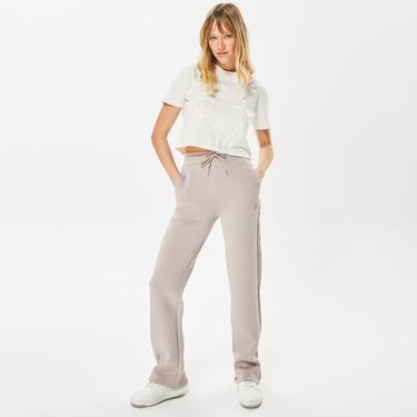  Guess Adele Crop Organic Kadın Krem T-Shirt