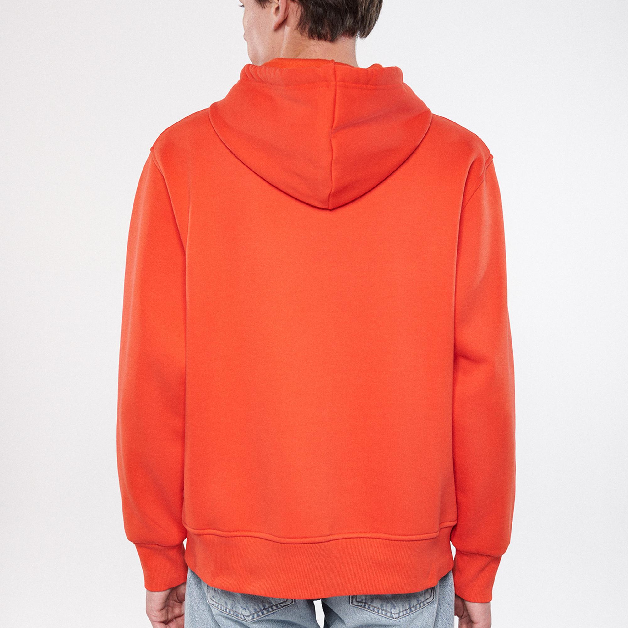 Mavi Mavi Logo Nakışlı Kapüşonlu Turuncu Sweatshirt 065809-70481