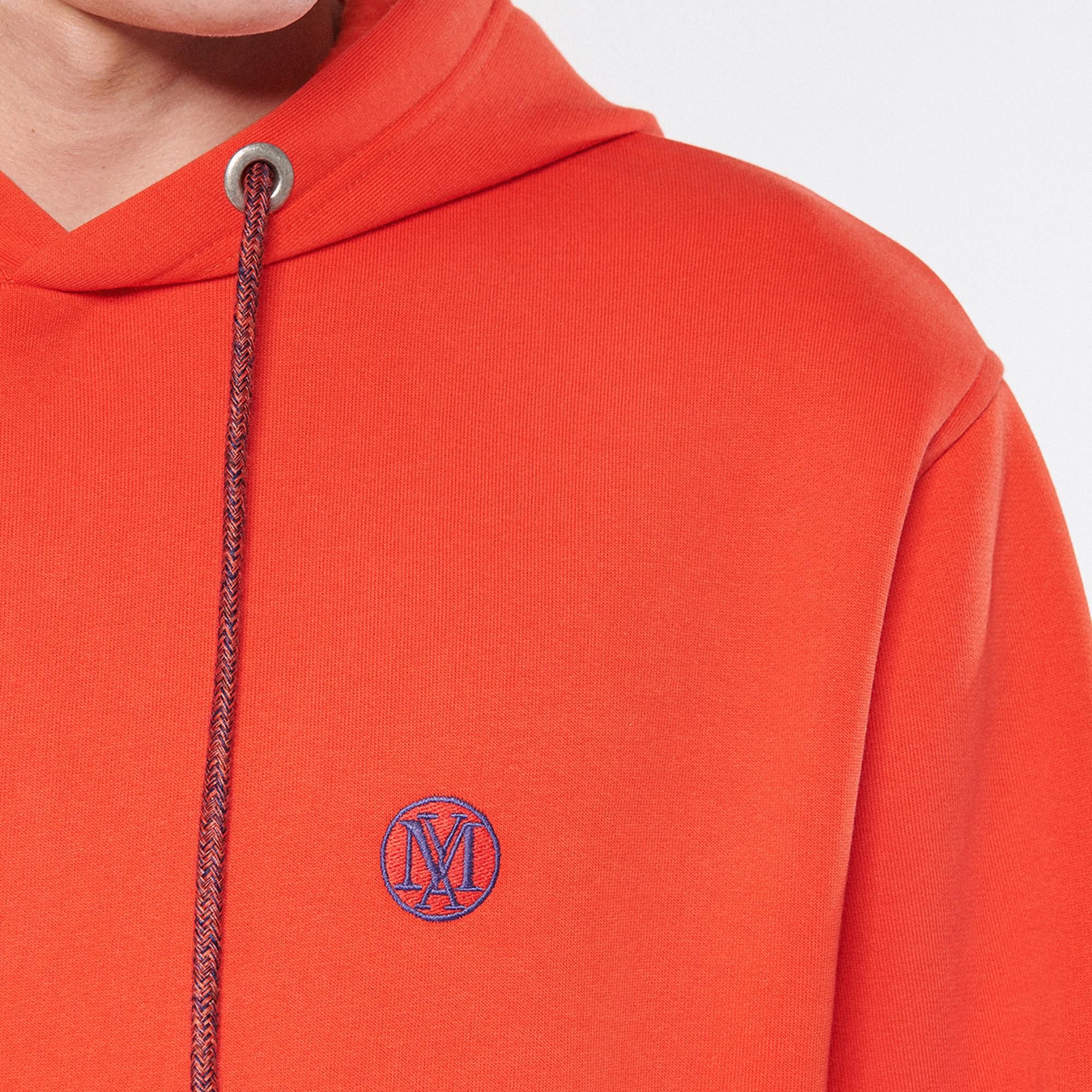 Mavi Mavi Logo Nakışlı Kapüşonlu Turuncu Sweatshirt 065809-70481