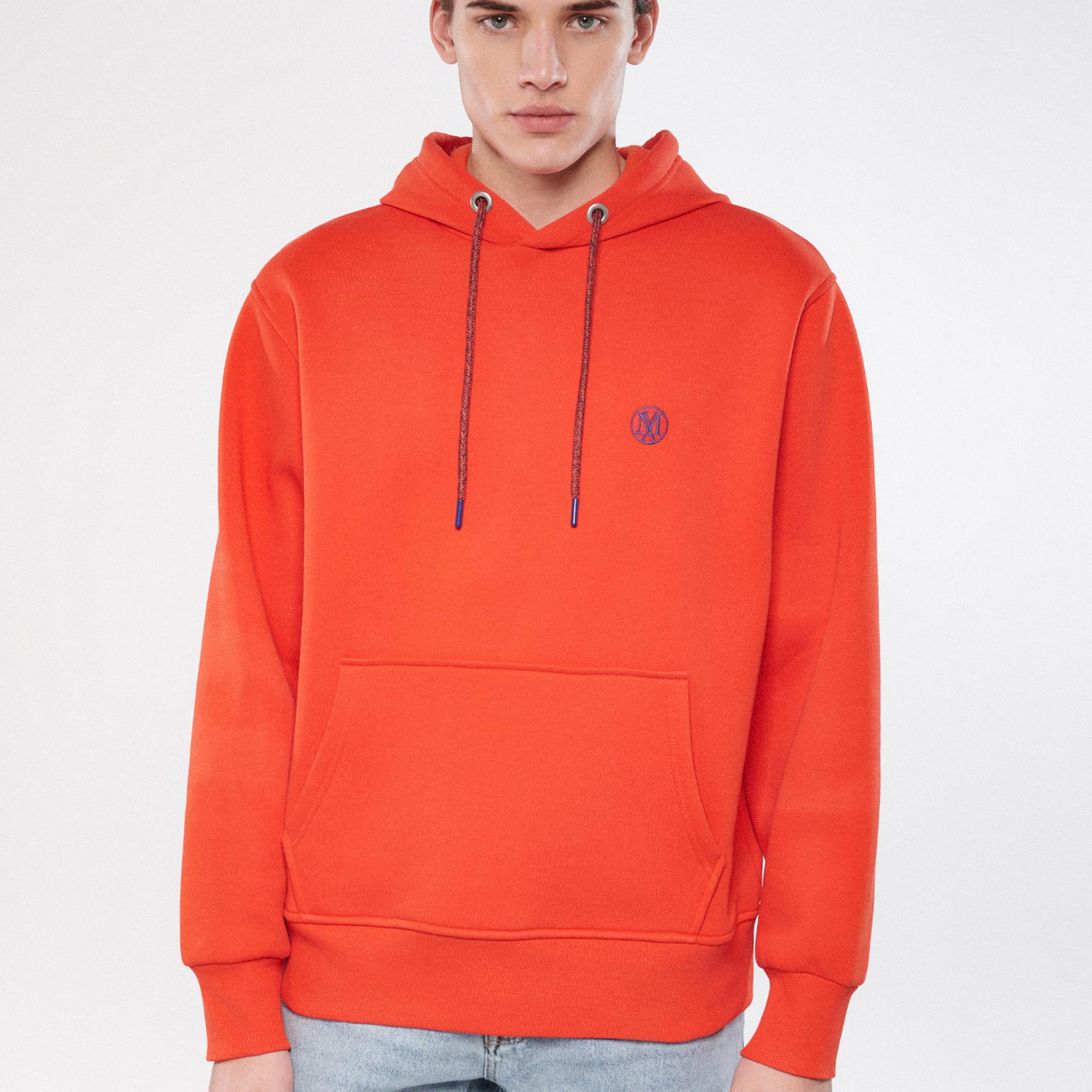 Mavi Mavi Logo Nakışlı Kapüşonlu Turuncu Sweatshirt 065809-70481