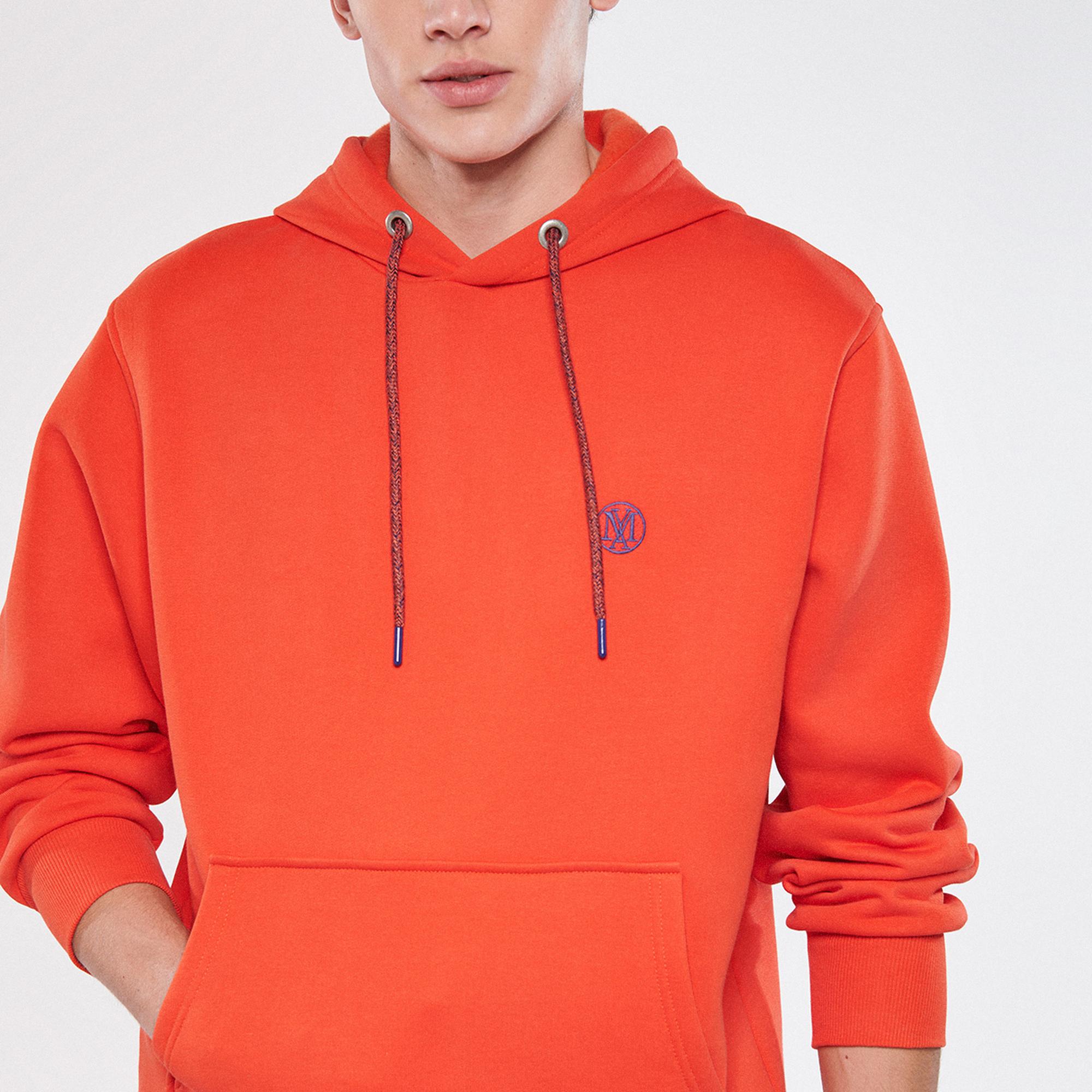 Mavi Mavi Logo Nakışlı Kapüşonlu Turuncu Sweatshirt 065809-70481