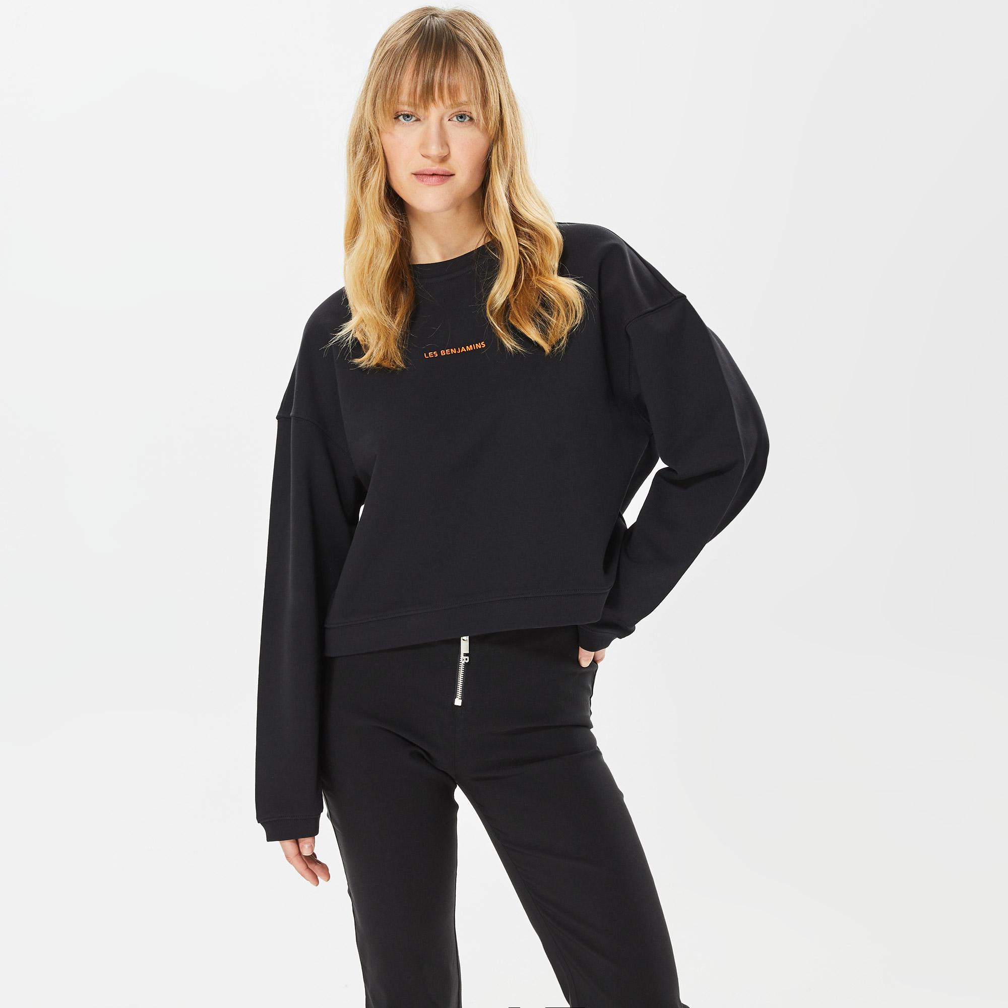 Les Benjamins Core Kadın Siyah Sweatshirt