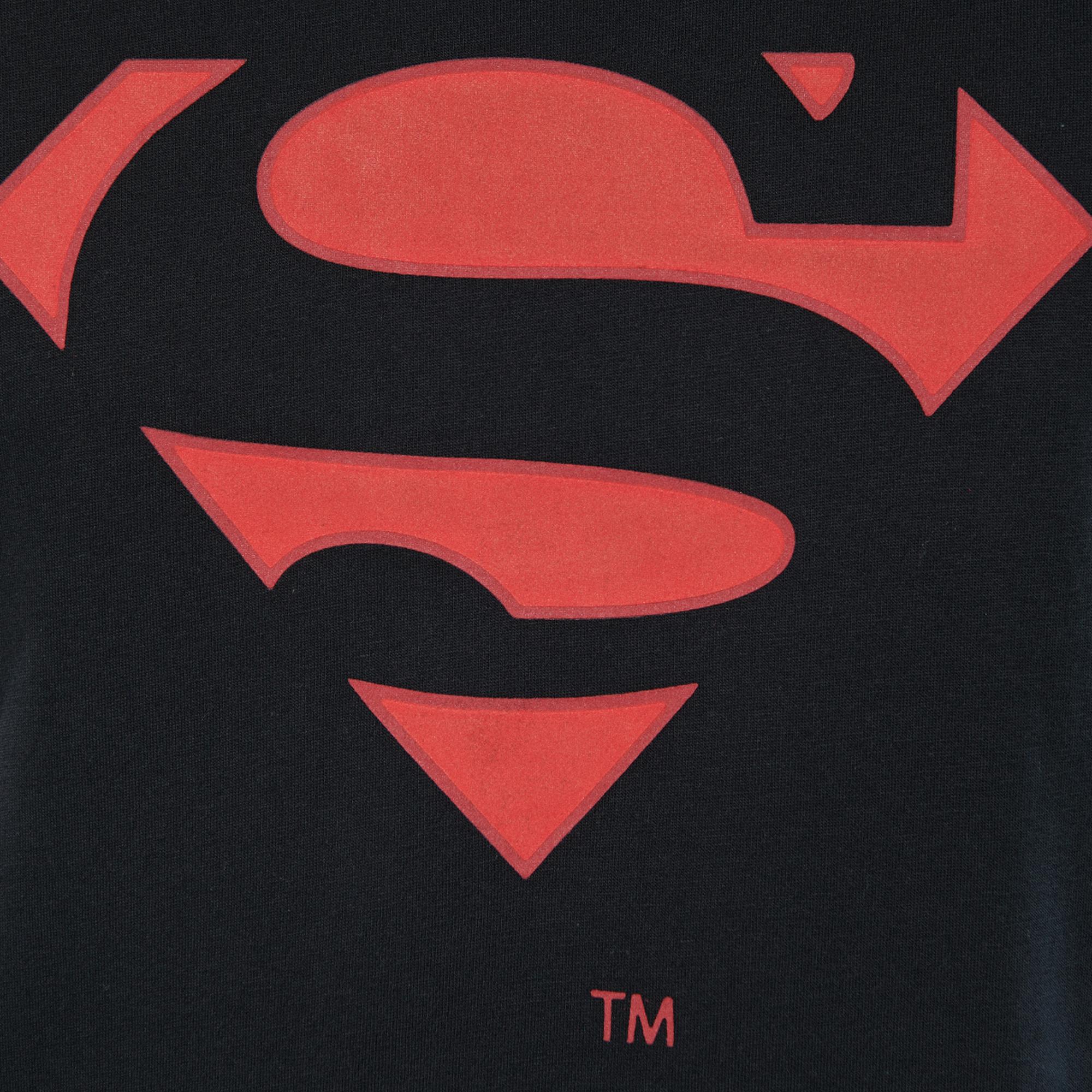 Mavi Superman Baskılı Siyah Tişört Slim Fit / Dar Kesim 066875-900