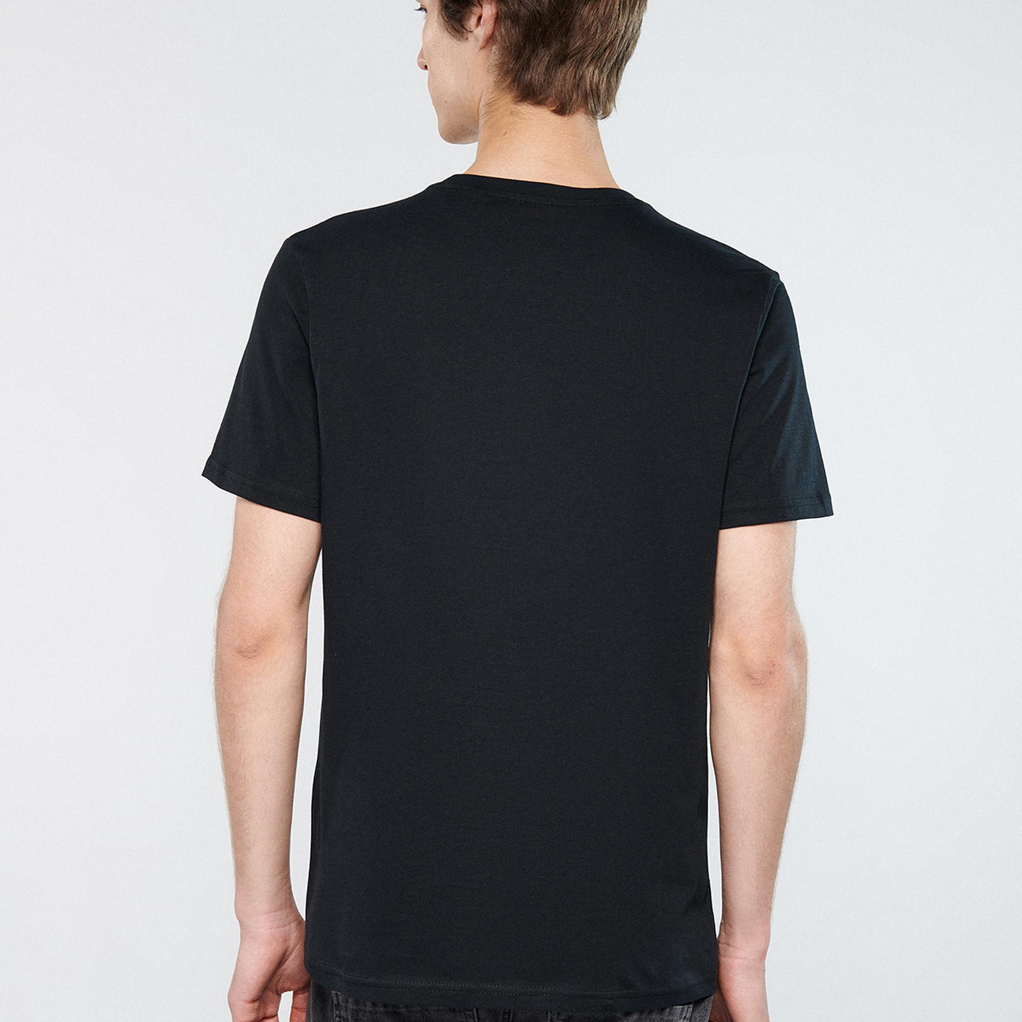 Mavi Superman Baskılı Siyah Tişört Slim Fit / Dar Kesim 066875-900