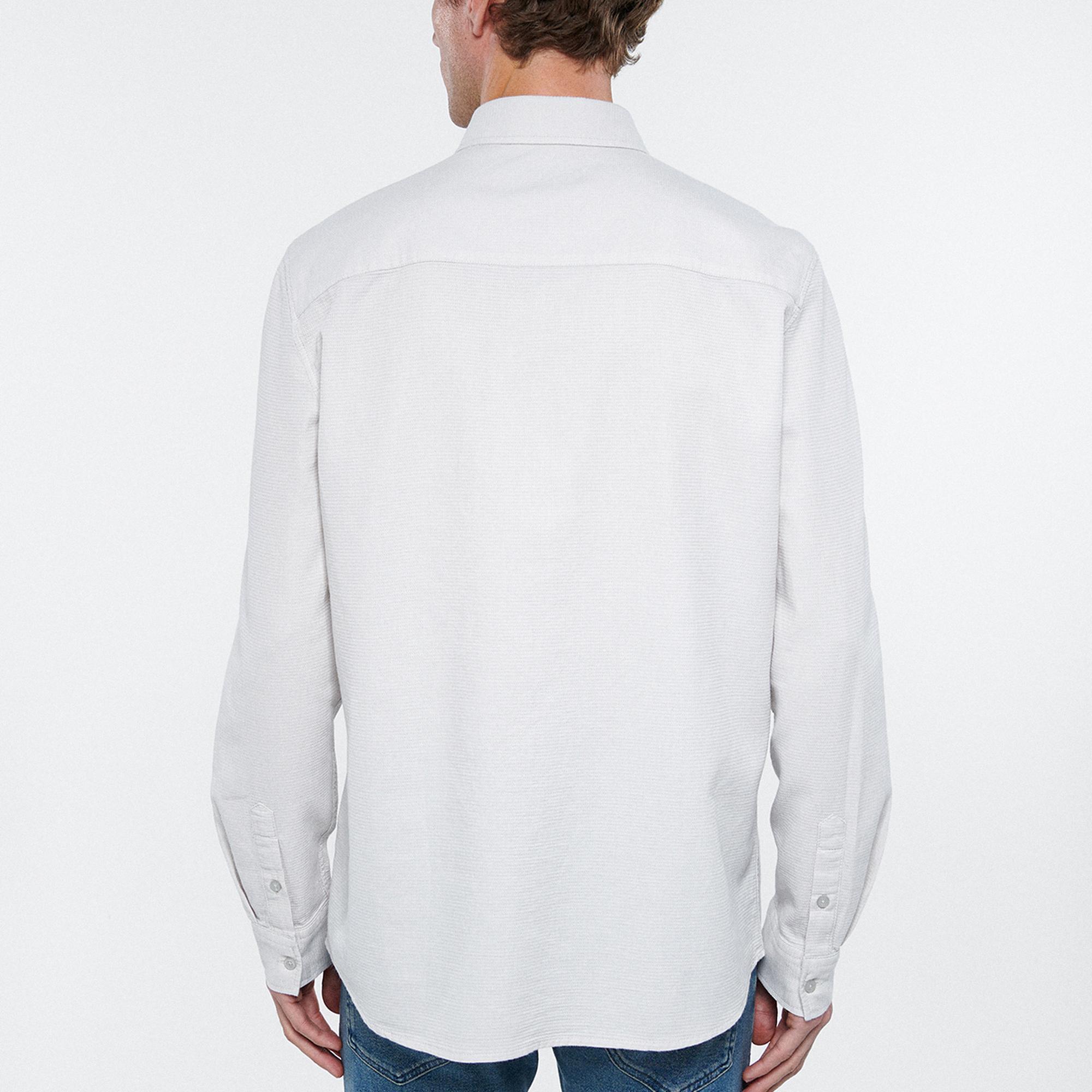 Mavi Gri Gömlek Slim Fit / Dar Kesim 8810217-70080