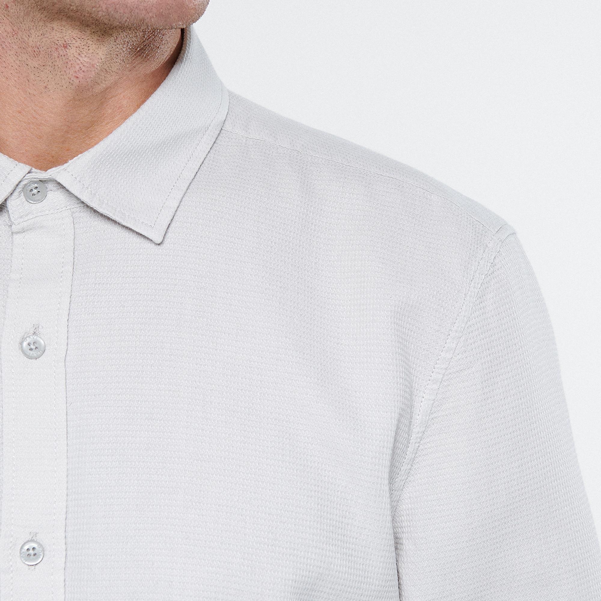 Mavi Gri Gömlek Slim Fit / Dar Kesim 8810217-70080