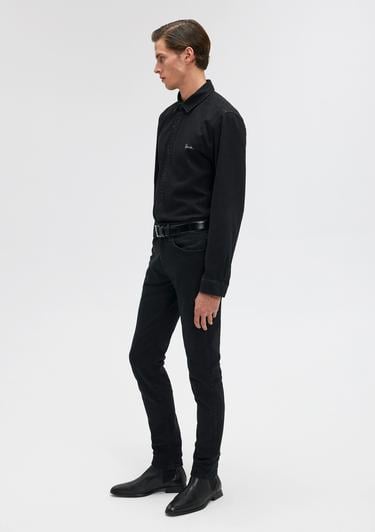  Mavi Roy Lux Black Antrasit Jean Gömlek Slim Fit / Dar Kesim 0210496-82410