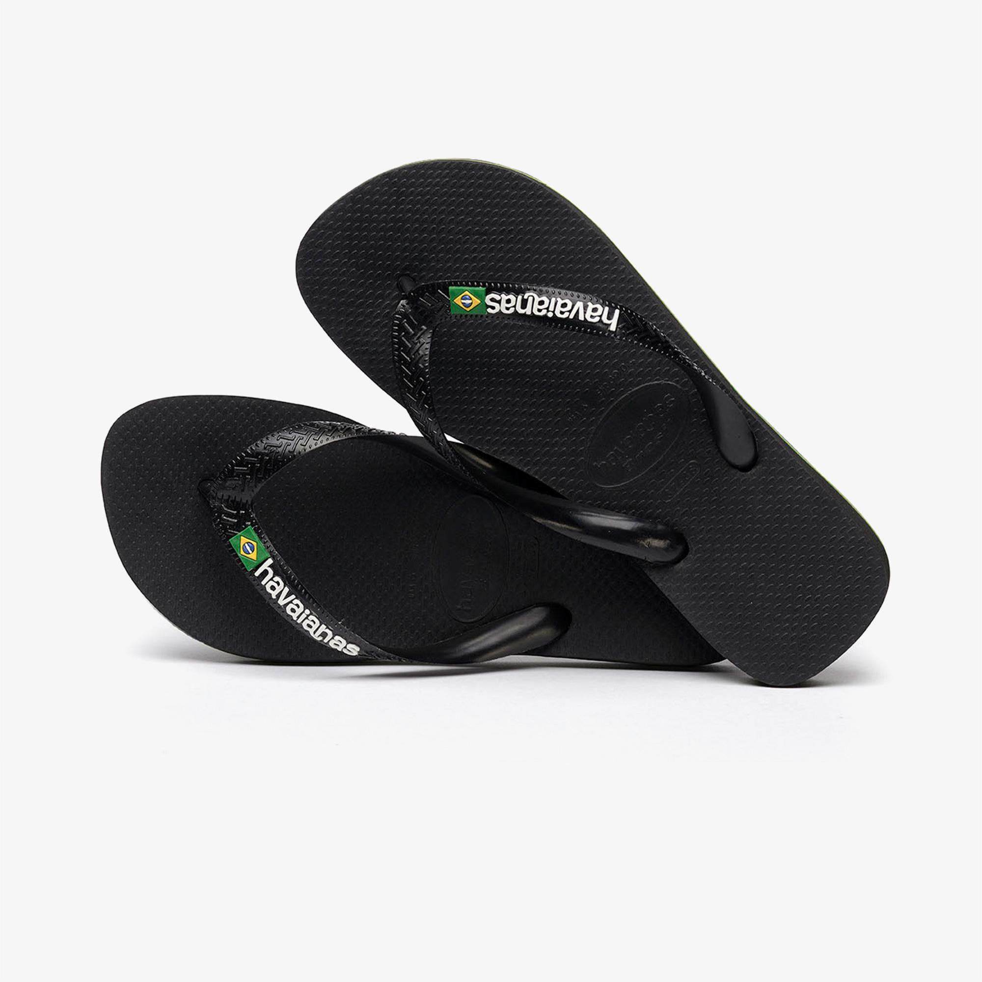 Havaianas Brasil Logo Erkek Siyah Terlik