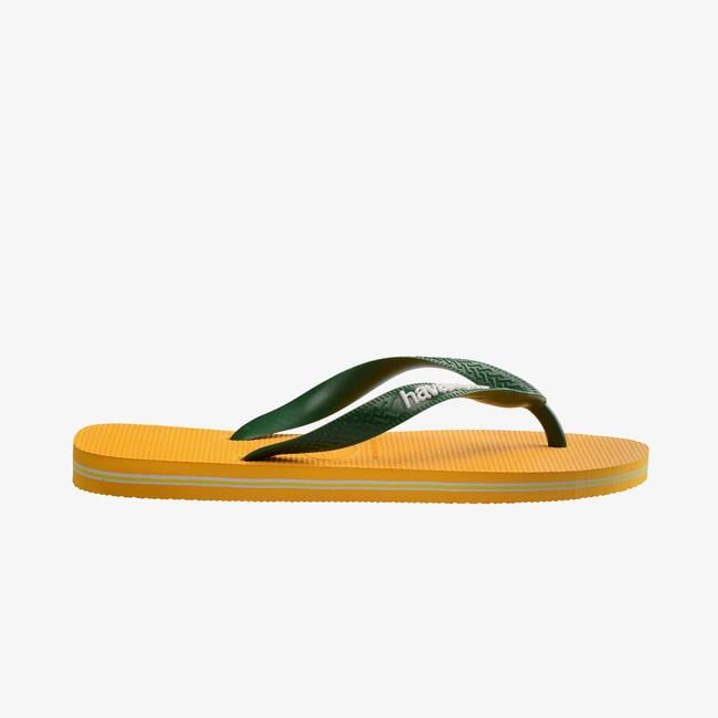  Havaianas Brasil Logo Erkek Sarı Terlik
