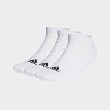  adidas Yastıklamalı Bileksiz  3 Çift Unisex Beyaz Çorap