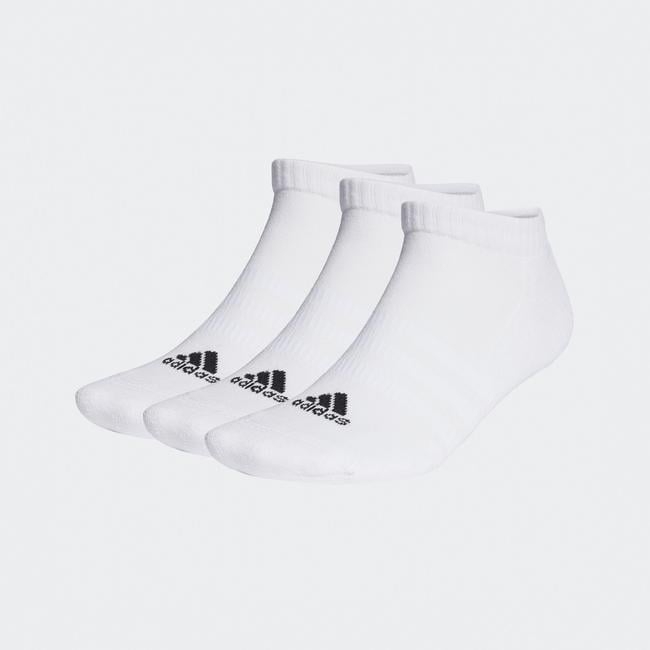 adidas Yastıklamalı Bileksiz  3 Çift Unisex Beyaz Çorap