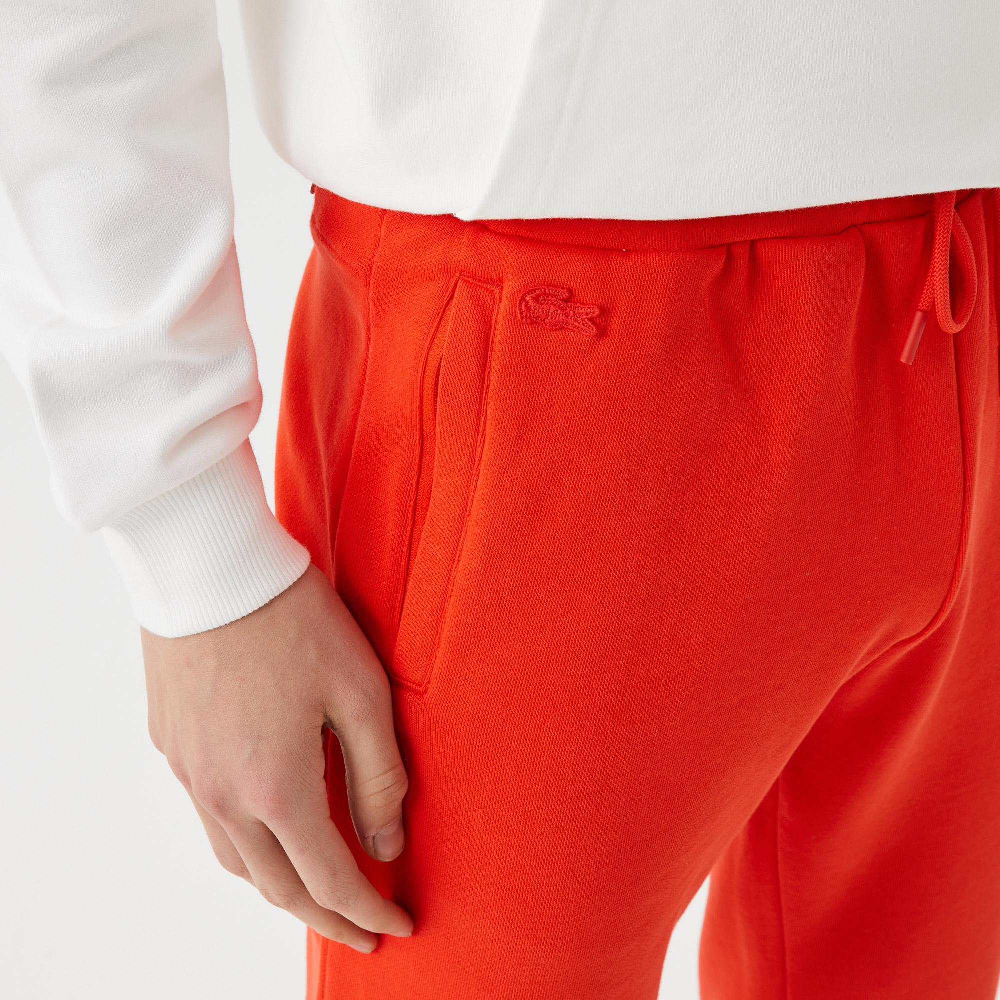 Erkek Slim Fit Baskılı Kırmızı Eşofman Altı