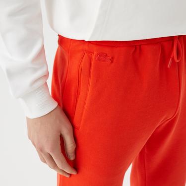  Erkek Slim Fit Baskılı Kırmızı Eşofman Altı