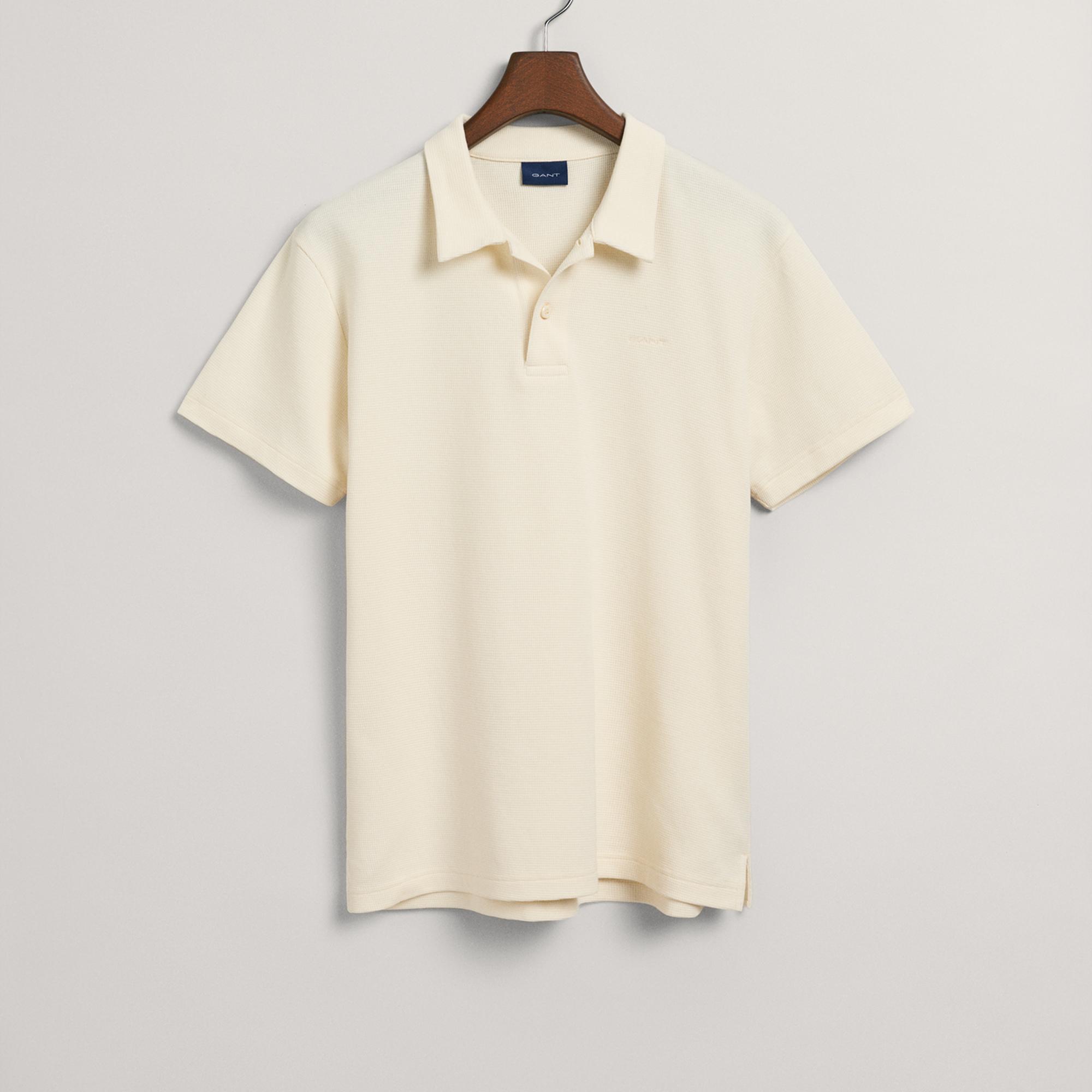 GANT Erkek Krem Regular Fit Dokulu Polo