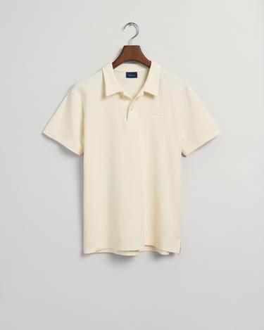  GANT Erkek Krem Regular Fit Dokulu Polo