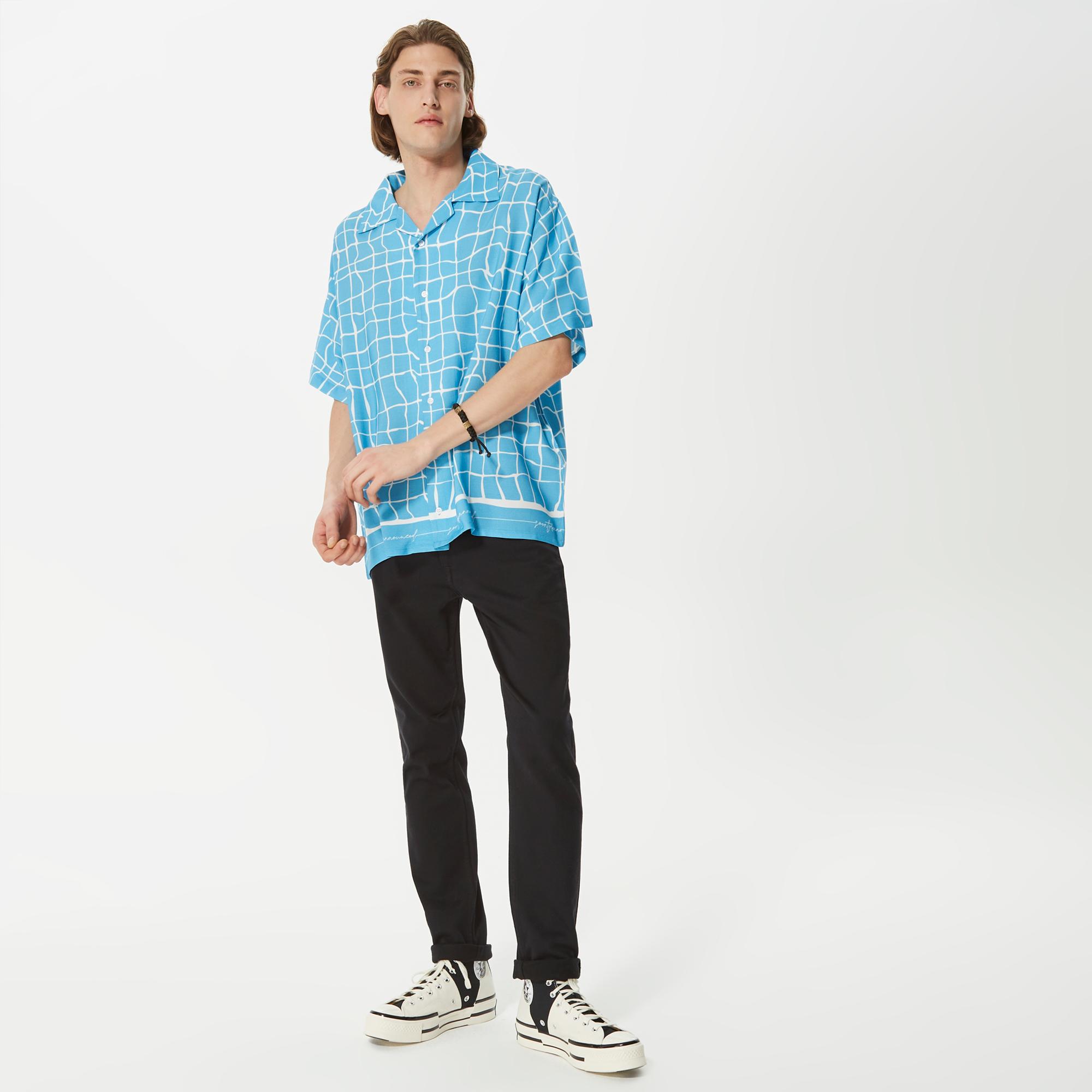 Soon To Be Announced Sportswear Unisex Mavi Gömlek