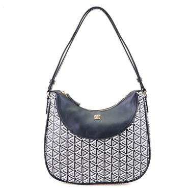  Brote Siyah Kadın Monogram Omuz Çantası