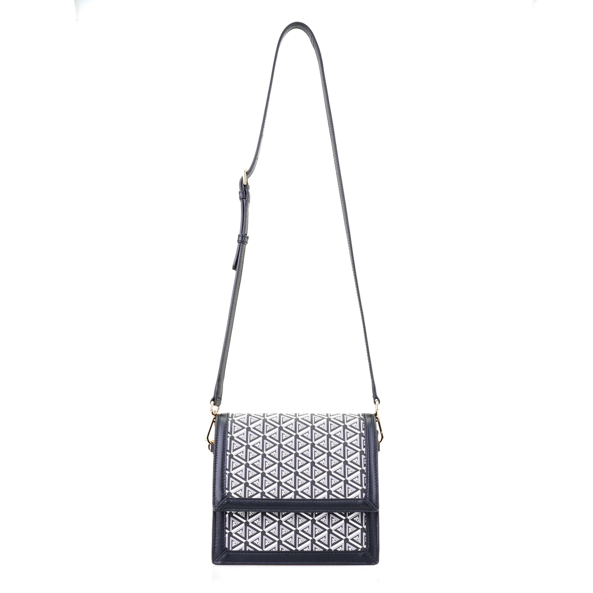 Tronc Siyah Kadın Monogram Omuz Çantası