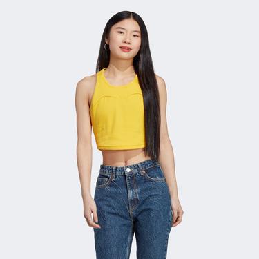  adidas Lng Rib Kadın Sarı Crop